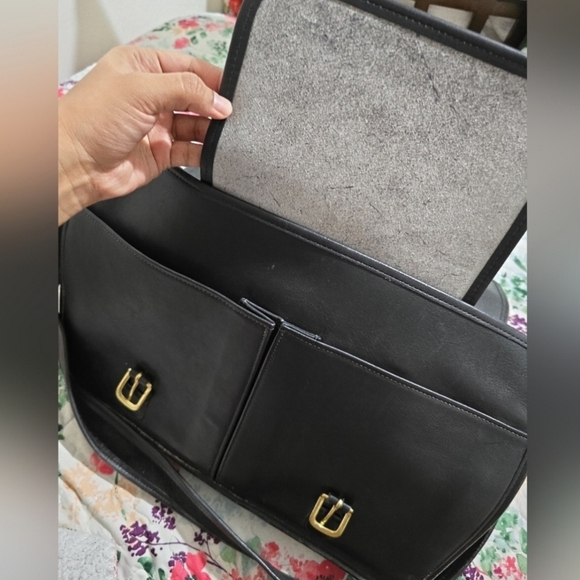 COACH VINTAGE BLACK BRIEFCASE - Picture 6 of 9